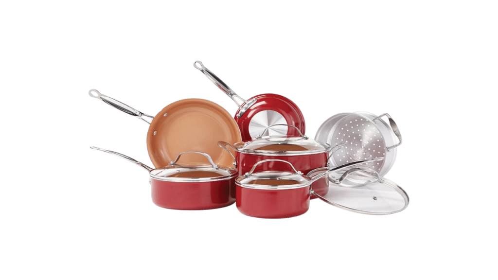 Four-Piece, Ceramic-Coated Cookware Set - COOL HUNTING®